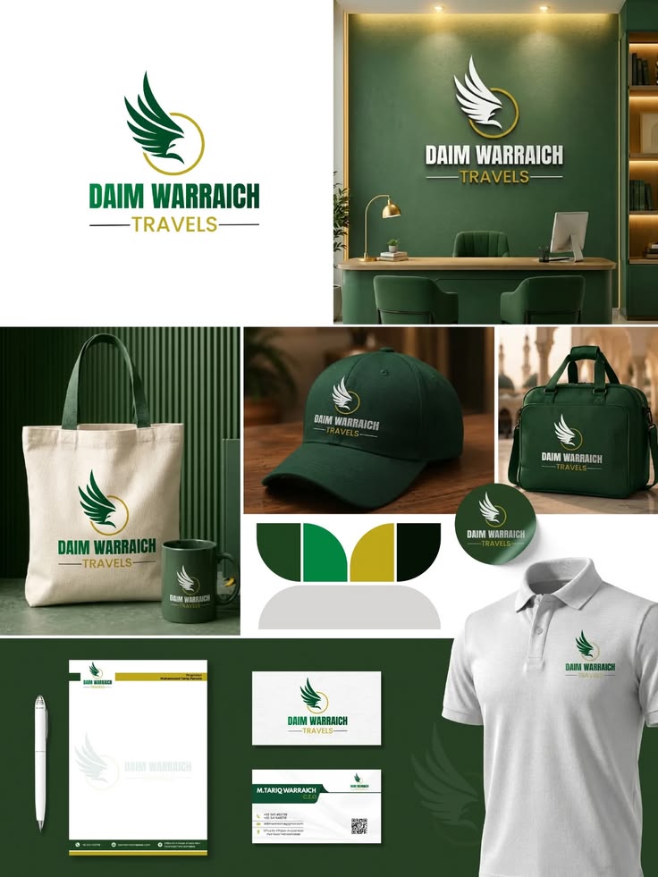 Daim Warraich Travels — Brand Identity & Stationery
