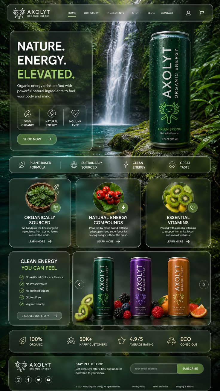 Axolyt — Organic Energy Drink