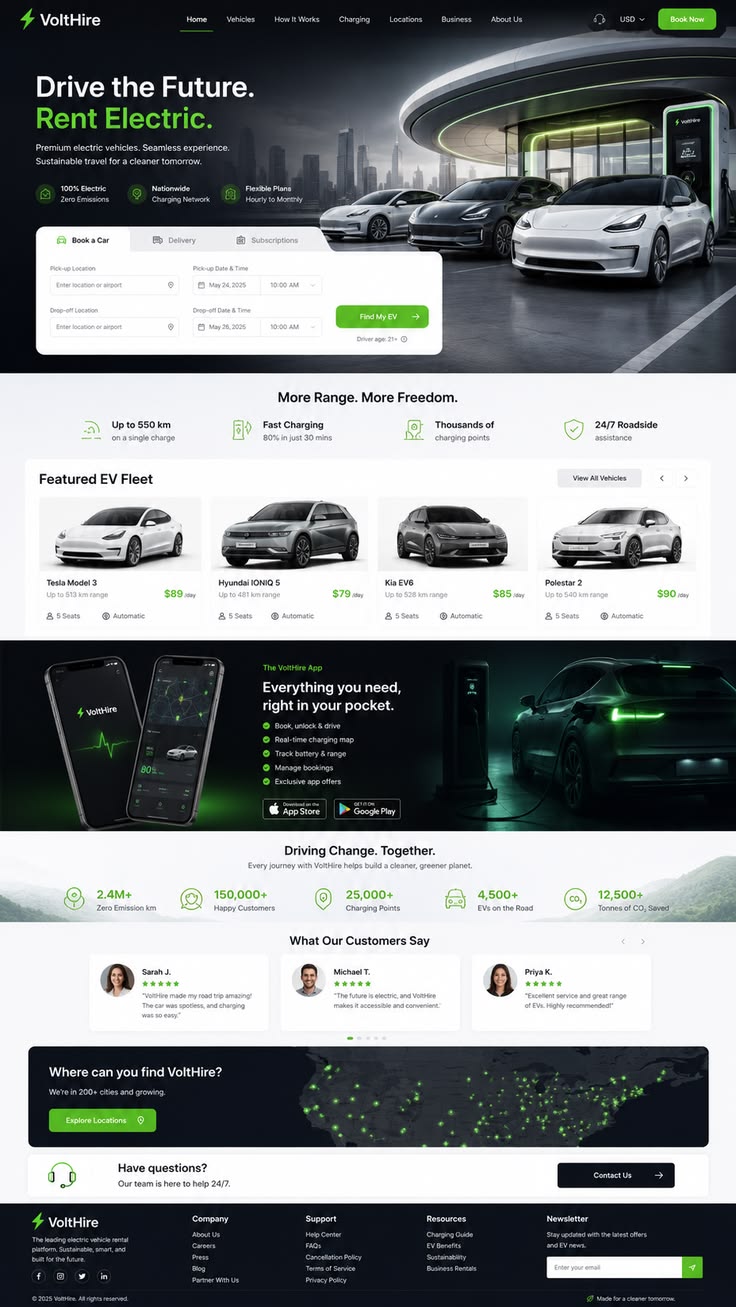 VoltHire — EV Rental Platform
